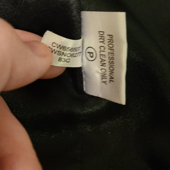 Navy blue Calvin Klein trenchcoat, hidden … - Picture 7 of 7